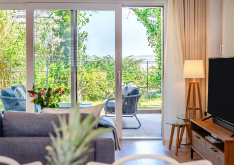 The living area at Harbour Reach, Padstow