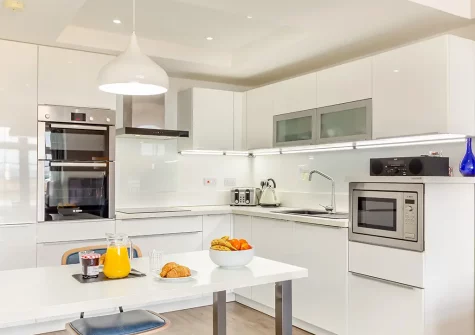 The kitchen at Harbour Sands, St Ives