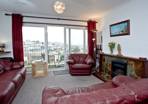 The living area @ Harbour View, Brixham
