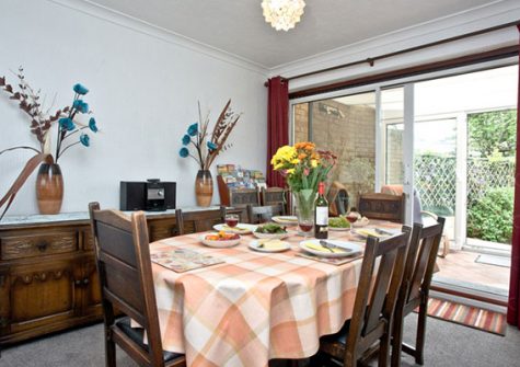 The dining area @ Harbour View, Brixham