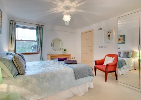 Bedroom #1 at Harbour View, Looe