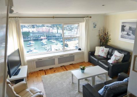 The living area at Harbour Watch, Brixham