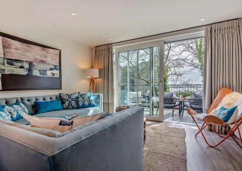 The living area at Harbour Watch, Padstow