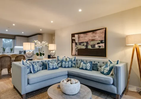 The living area at Harbour Watch, Padstow
