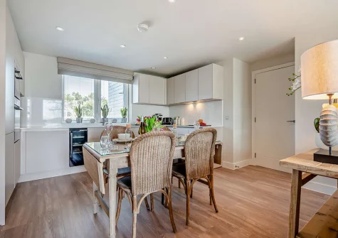 The kitchen & dining area at Harbour Watch, Padstow