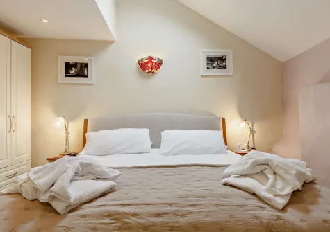 Bedroom #1 at Harbour's Call, Polperro