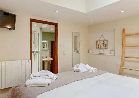 Bedroom #1 at Harbour's Call, Polperro