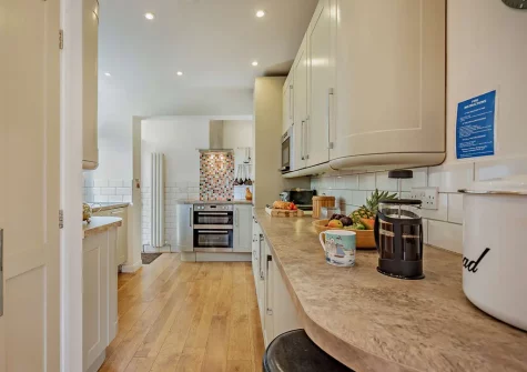 The kitchen at Harbour's Reach, Fowey