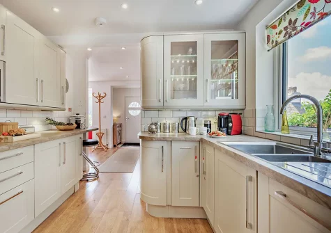 The kitchen at Harbour's Reach, Fowey