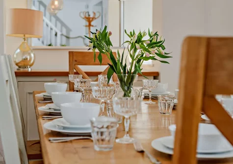The dining room at Harbour's Reach, Fowey