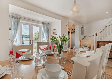 The dining room at Harbour's Reach, Fowey