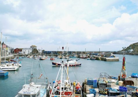 The view of the harbour from Harbourside Apartment, Mevagissey