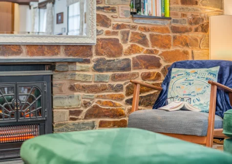 The living room at Harbourside Cottage, Padstow