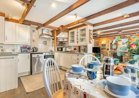 The kitchen & dining area at Harbourside Cottage, Padstow