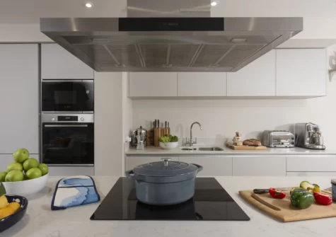 The kitchen at Harlyn Folly, Harlyn