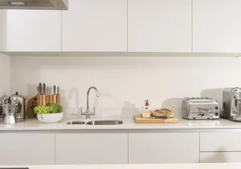 The kitchen at Harlyn Folly, Harlyn