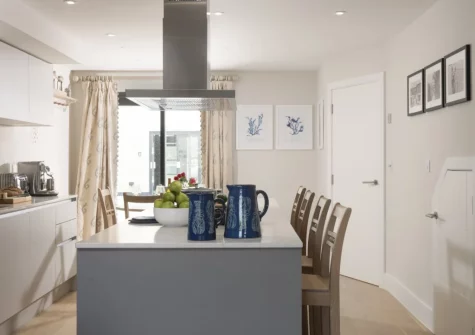 The kitchen at Harlyn Folly, Harlyn