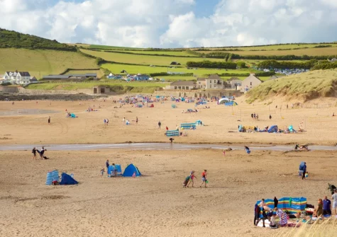 Golden sand, rolling waves and spectacular coastal scenery have made Croyde Beach one of the most iconic beaches in North Devon