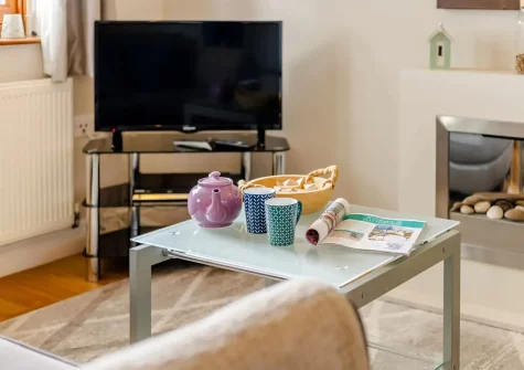The living area at Hartland House, Appledore