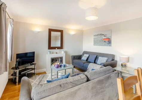 The living area at Hartland House, Appledore