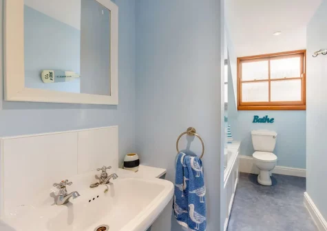 The bathroom at Hartland House, Appledore