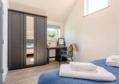 The bedroom at Hartnolls Lodge, Woolacombe