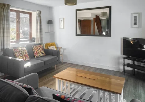 The living area at Harvest Cottage, Padstow