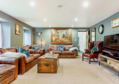 The living room at Hayloft, Arscott, Holsworthy