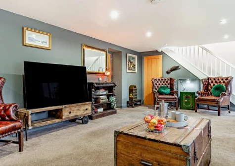 The living room at Hayloft, Arscott, Holsworthy