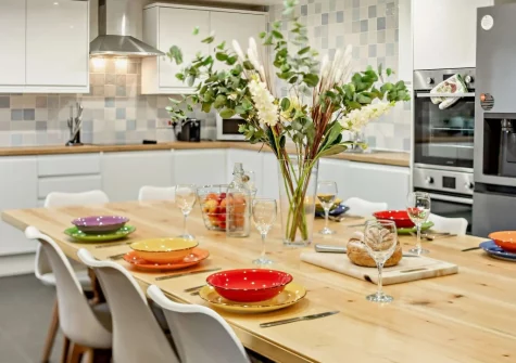 The kitchen & dining area at Hayloft, Arscott, Holsworthy