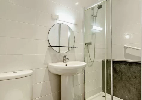 The ground floor shower room at Hayloft, Arscott, Holsworthy