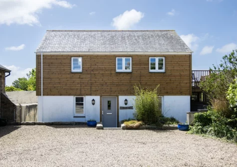 Hayloft at Trevissick Farm is a contemporary detached barn conversion tucked away off the beaten track