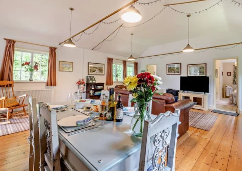 The dining area at Haytor Vale Lodge, Haytor