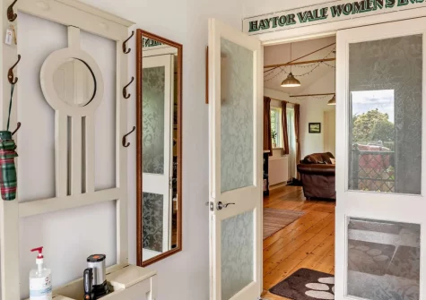 The entrance hallway at Haytor Vale Lodge, Haytor