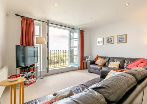 The living area at Headland House, Newquay