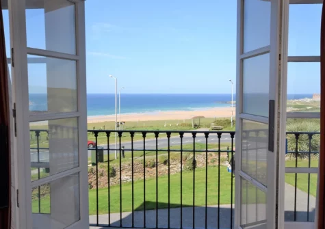 The view from the living area at Headland House, Newquay