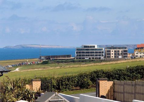 Sea views from bedroom #3 @ Headland Views, Newquay