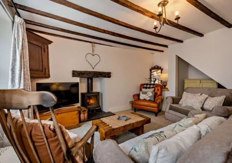 The living room at Heanton Cottage, Braunton
