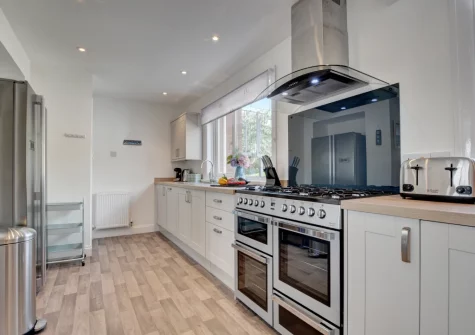 The kitchen at Heather Lea, Woolacombe