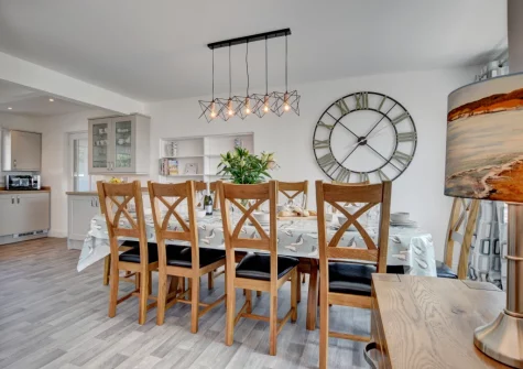 The dining area at Heather Lea, Woolacombe