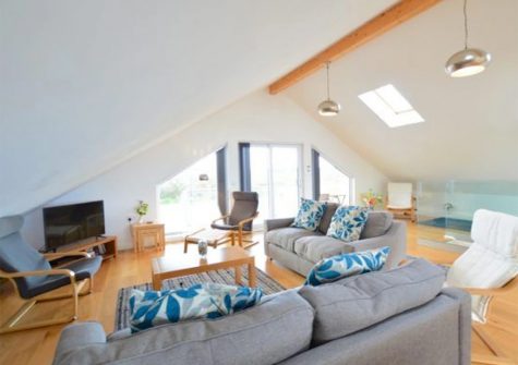 The living area at Heatherbank, St Agnes