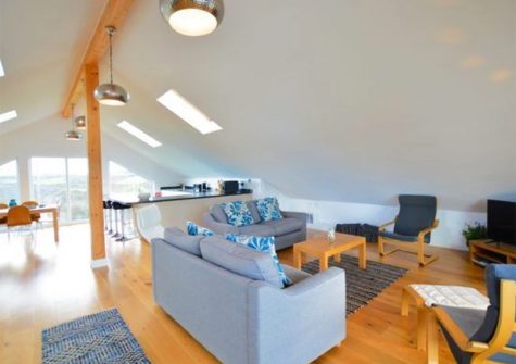 The living area at Heatherbank, St Agnes