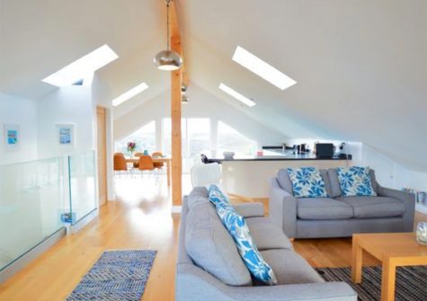 The living area at Heatherbank, St Agnes