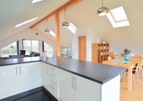 The kitchen at Heatherbank, St Agnes