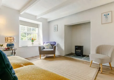 The living room at Heatherbell, St Agnes