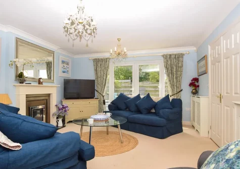 The living area at Heathersett, Instow