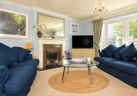 The living area at Heathersett, Instow
