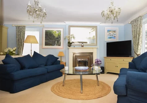 The living area at Heathersett, Instow