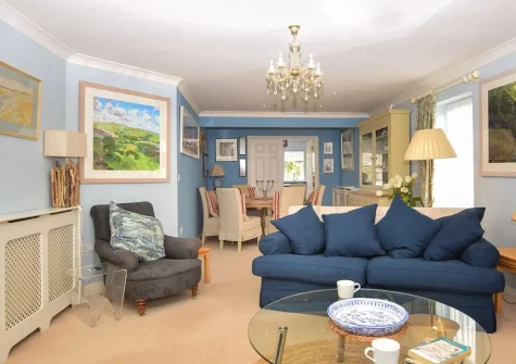 The living area at Heathersett, Instow