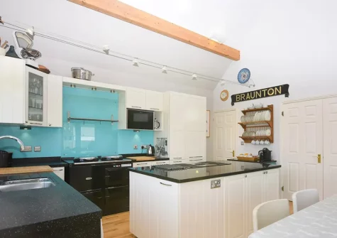 The kitchen at Heathersett, Instow